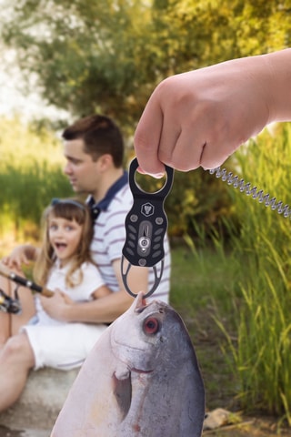 Coffret pescador em madeira de rosa e aço inoxidável