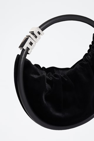 Sac à main en velours - Noir