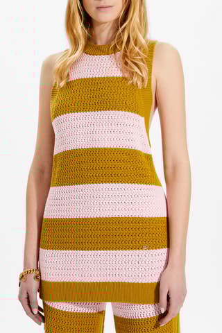 Débardeur - Rose clair et olive