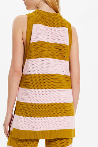 Débardeur - Rose clair et olive