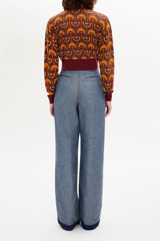 Pull en laine et cachemire - Orange