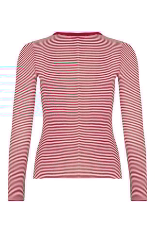 Pull en soie - Rouge et blanc