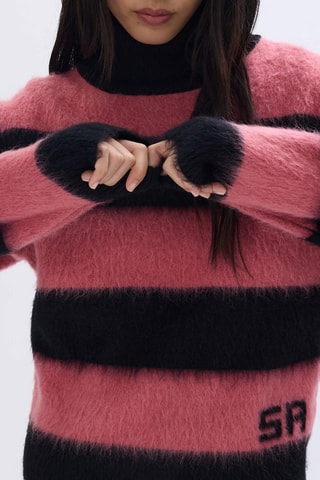 Pull en laine et mohair - Noir