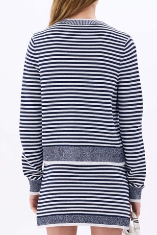 Gilet -Blanc et bleu marine