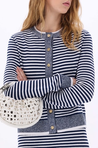 Gilet -Blanc et bleu marine