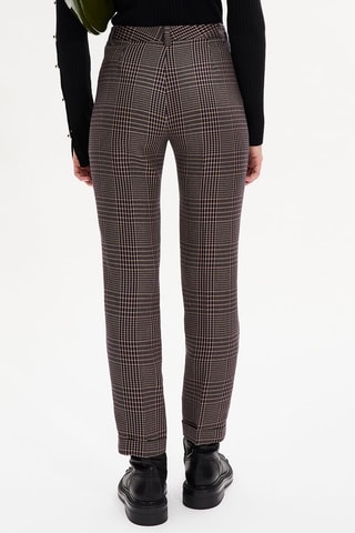 Pantalon cigarette - Marron et bleu marine