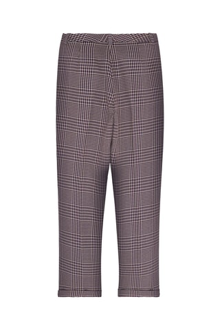 Pantalon cigarette - Marron et bleu marine