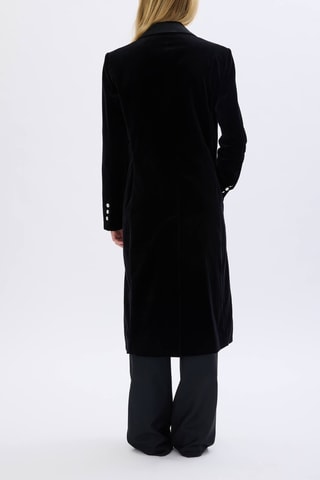 Manteau en velours - Noir