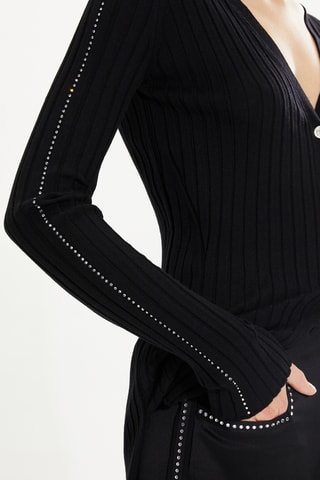 Cardigan en laine - Noir