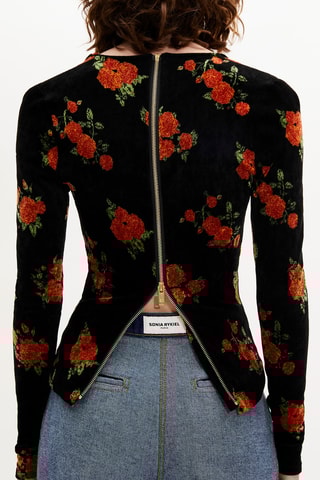 Top - Noir et orange