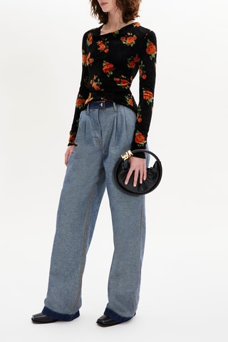 Top - Noir et orange