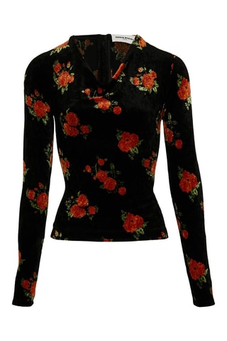 Top - Noir et orange