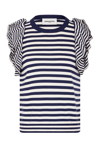 Top -Blanc et bleu marine