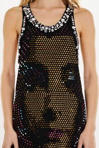 Abito a trapezio - Rosso