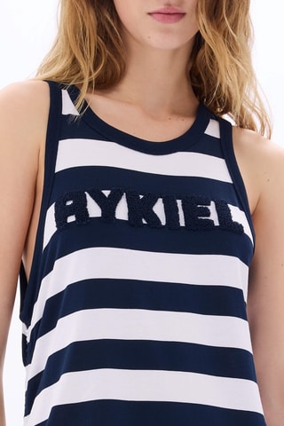 Abito midi - Bianco e navy