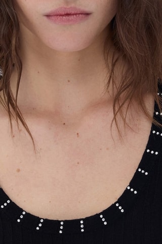 Abito lungo in lana - Nero