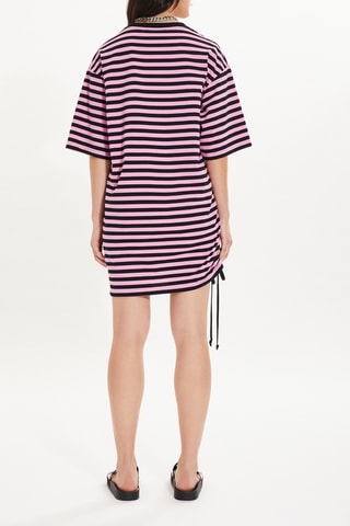 Robe t-shirt - Rose et noir