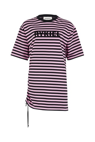 Robe t-shirt - Rose et noir