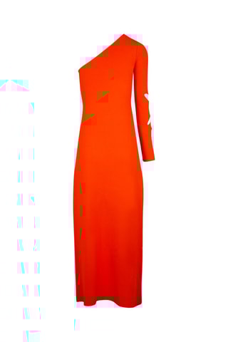 Robe asymétrique - Corail