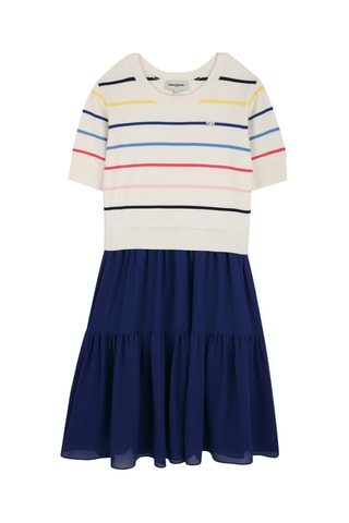 Robe trompe-l’œil - Bleu marine