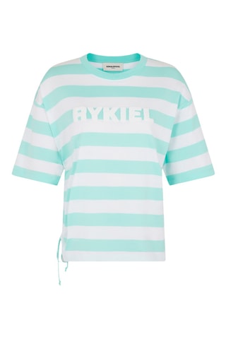 T-shirt -Vert d’eau et blanc