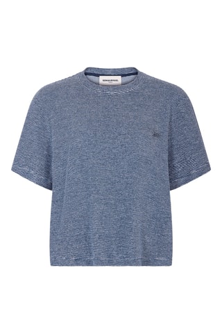 T-shirt en coton biologique -Bleu marine