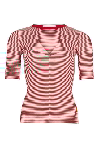 T-shirt en soie - Rouge