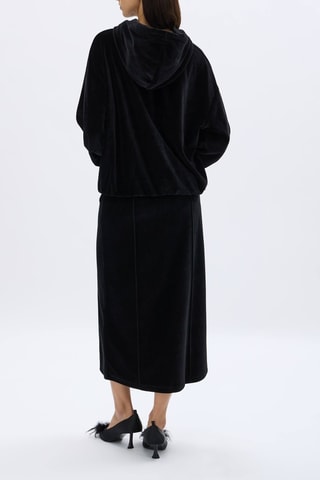 Sweat en velours - Noir