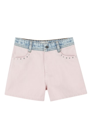 Short en jean - Rose
