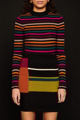 Jupe en alpaga - Noir