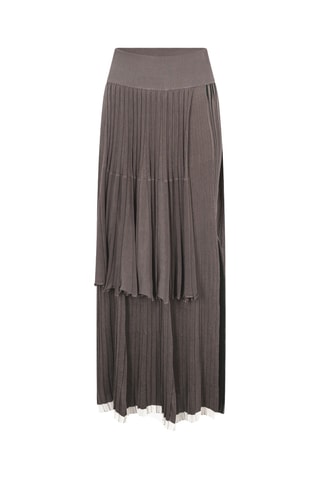 Jupe plissée - Marron