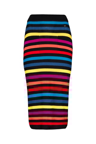 Jupe tube en mérinos - Multicolore