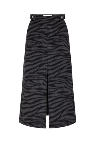 Jupe midi - Gris foncé