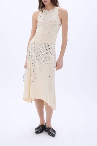 Jupe midi - Beige