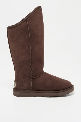 Bottes en nubuck - Marron