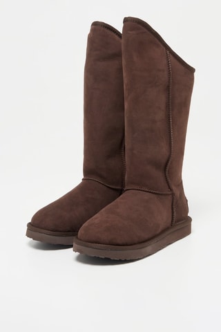 Bottes en nubuck - Marron