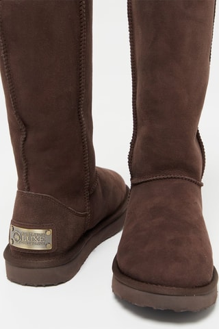Bottes en nubuck - Marron