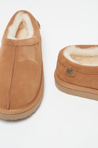 Sabots en nubuck - Noisette