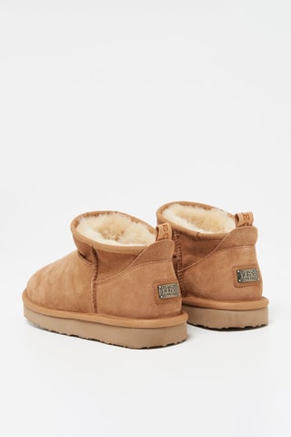 Bottines en nubuck - Noisette