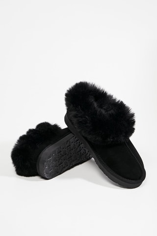 Sabots en nubuck - Noir