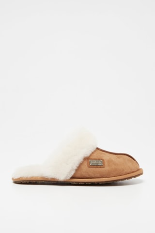 Mules en peau de mouton - Beige