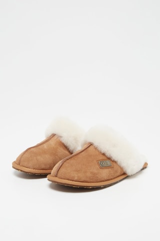 Mules en peau de mouton - Beige