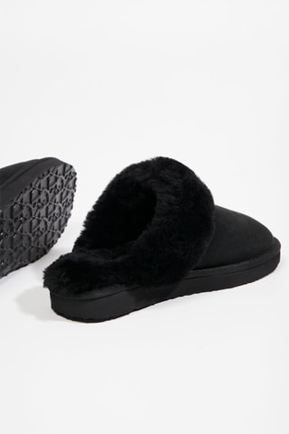 Mules en nubuck - Noir