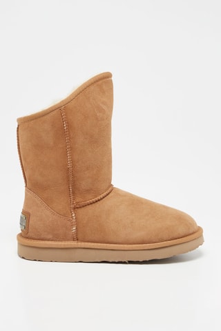Bottines en nubuck - Noisette