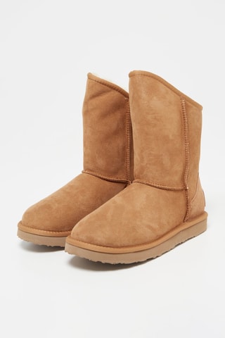 Bottines en nubuck - Noisette