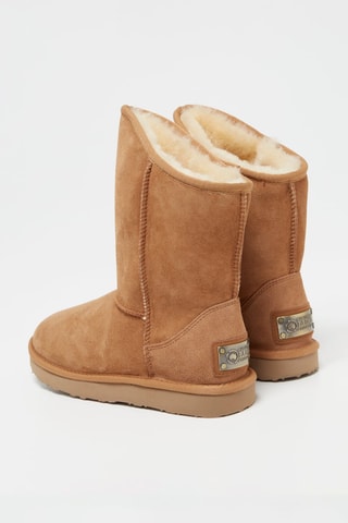 Bottines en nubuck - Noisette