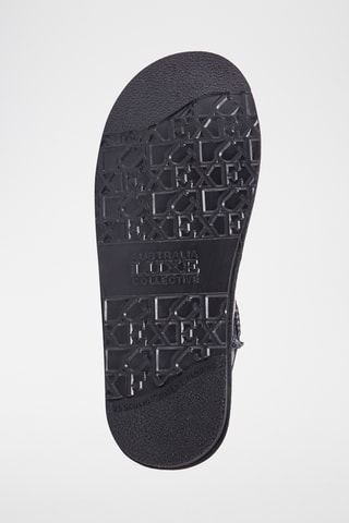 Bottines fourr&#xE9;es en cuir de mouton - Noir