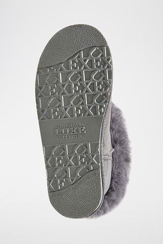 Bottes fourrées en cuir de mouton - Gris