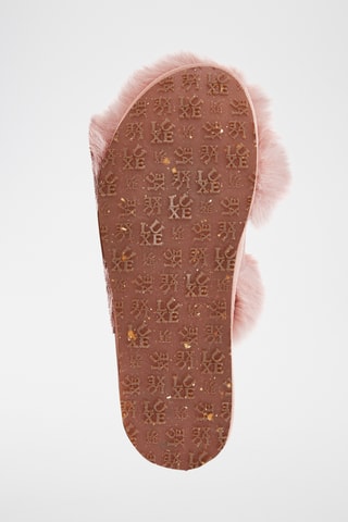 Mules fourrées - Rose