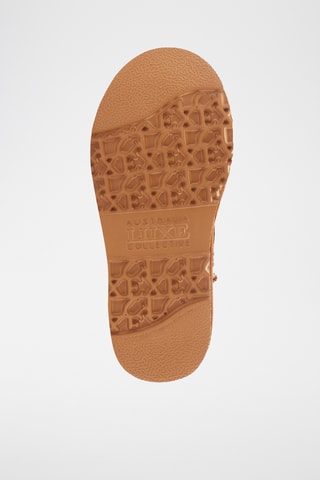 Bottines en cuir de mouton - Marron et noir